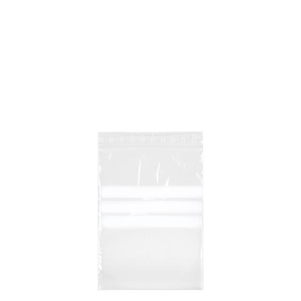 100 PolyZip-zakken 80x120mm met etiket dikte: 50 mµ