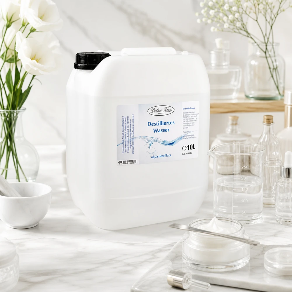 10 liter gedestilleerd water - Aqua dest in blanke premium jerrycan van Doktor Klaus Doktor-Klaus destilliertes Wasser 10 Liter Vorratskanister für Apotheken und Praxisbedarf