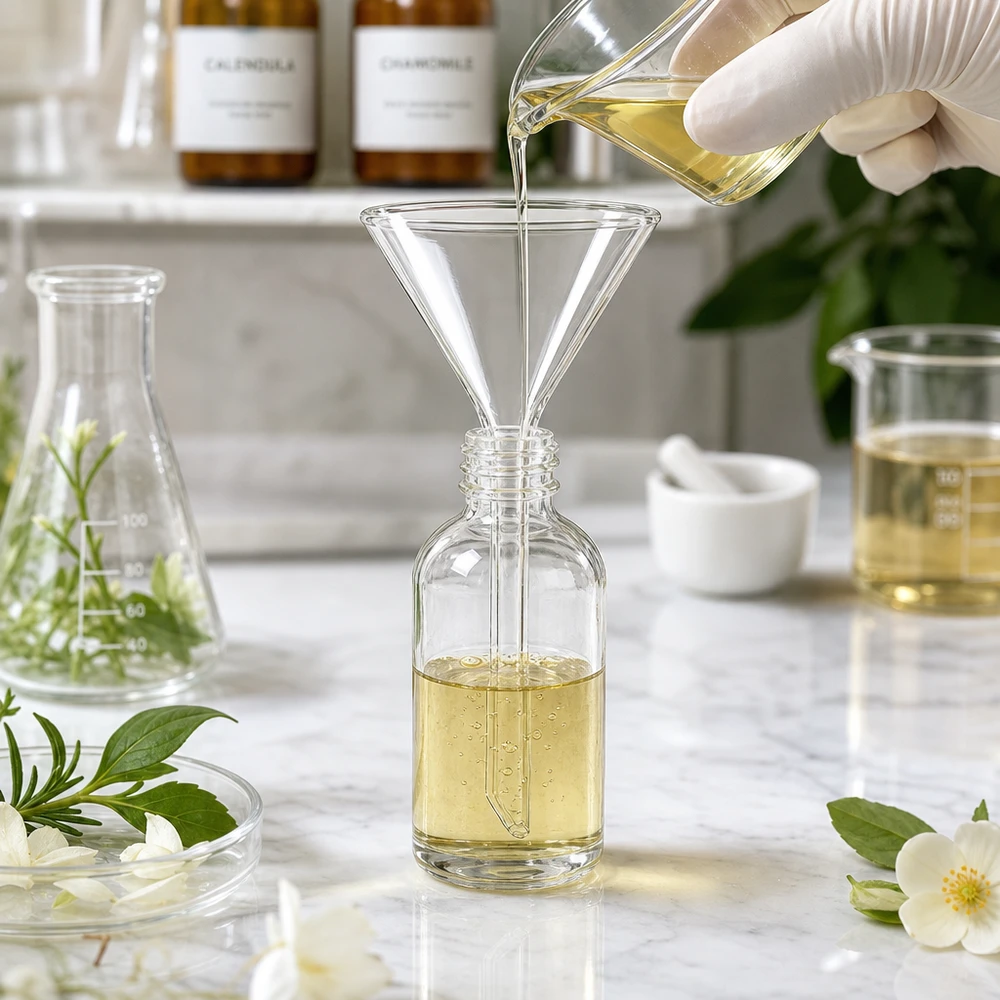 Glazen trechter Ø 55mm - kalk-soda-glas - 60° hoek Professionele vultrechter van soda lime glas met optimale openingsbreedte van 55 mm voor nauwkeurig werken
