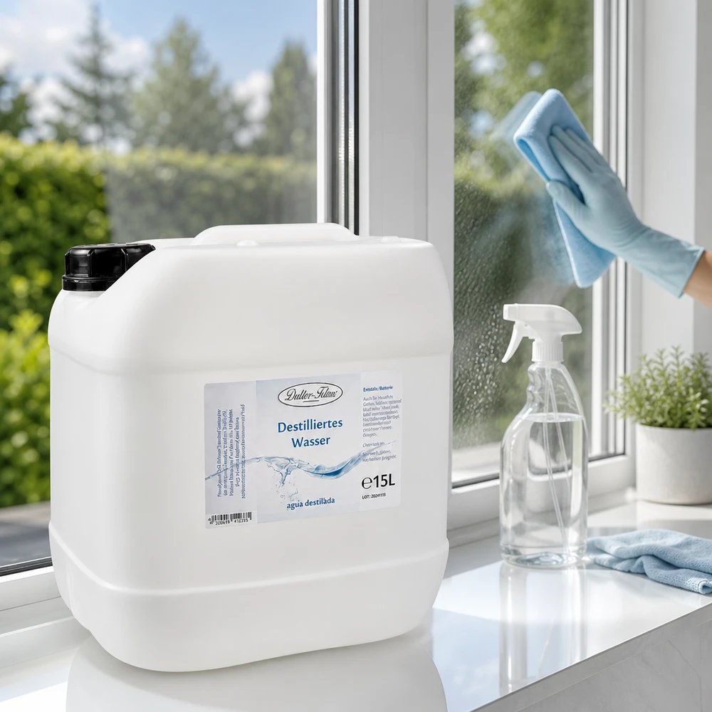 15 liter gedestilleerd water - Aqua dest in blanke premium jerrycan van Doktor Klaus 15 liter gedestilleerd water - Aqua dest in blanke premium jerrycan van Doktor Klaus