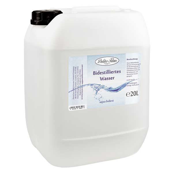 Doktor-Klaus Aqua bidest - Dubbel gedestilleerd water 20 l Doktor-Klaus Aqua bidest - Dubbel gedestilleerd water 20 l