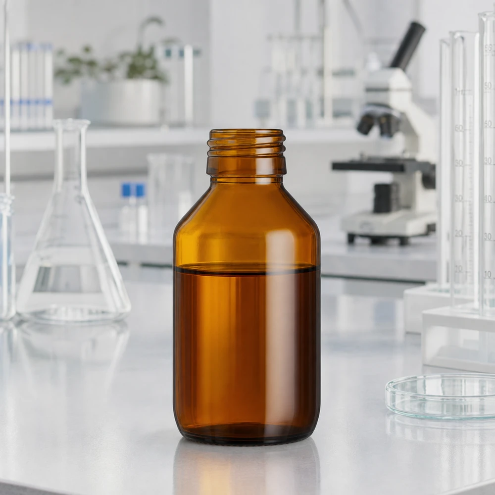 100ml Euro-medicijnfles bruin Bruin glazen flesje 100ml voor medicijnen zonder dop PP28 draad