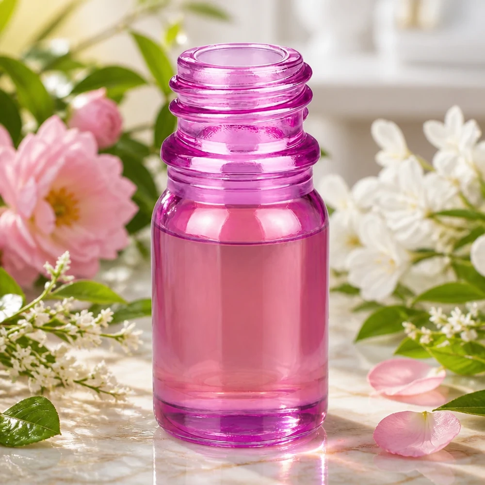 5ml apothekersfles PurpleLine UT18/5 UNiTWIST Elegant 5ml PurpleLine UT18/5 apothekersflesje in doorschijnende violette look voor natuurlijke cosmetica