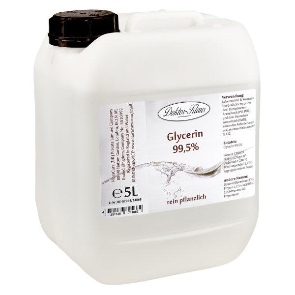 Glycerine 99.7% in 5 liter HDPE bus VR - E 422 Glycerine 99.7% in 5 liter HDPE bus VR - E 422