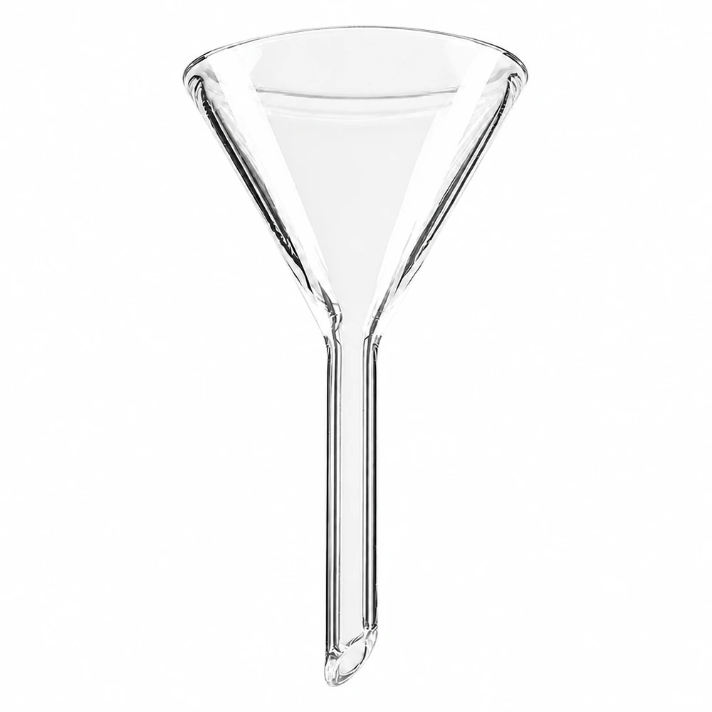 Glazen trechter Ø 35mm - borosilicaat 3.3 - 60° hoek Borosilicaatglas trechter 35mm diameter met 60 graden hoek voor laboratoriumgebruik