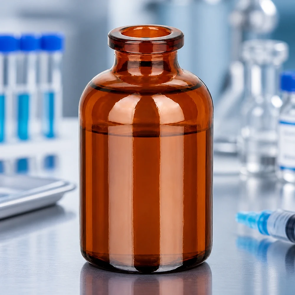 Injectiefles bruin glas 30ml Bernsteinfarbene Injektionsflasche 30ml aus Typ-I-Glas für parenterale Arzneimittel