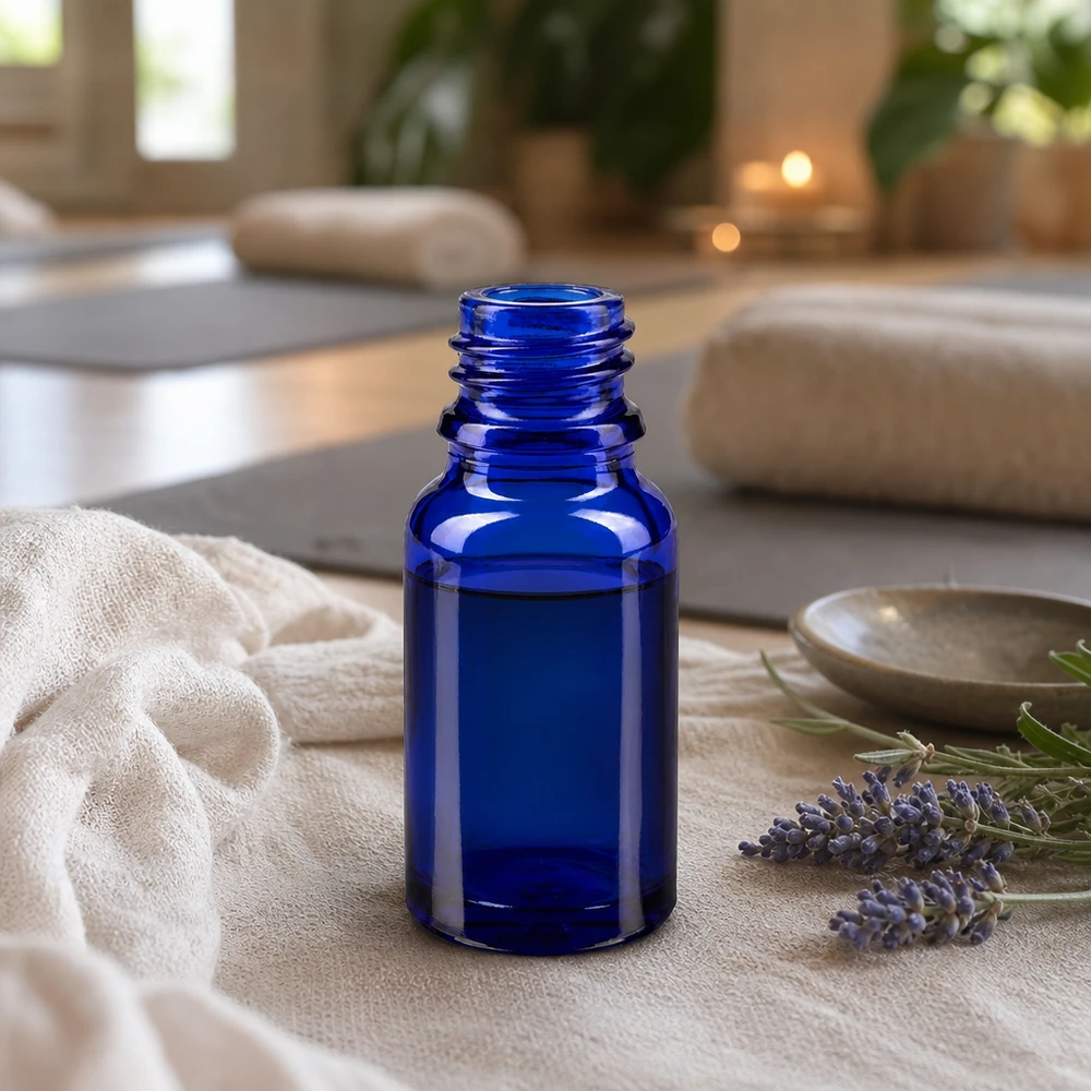 Handig 10ml apothekersflesje in kobaltblauw voor eerste hulp en mobiel gebruik