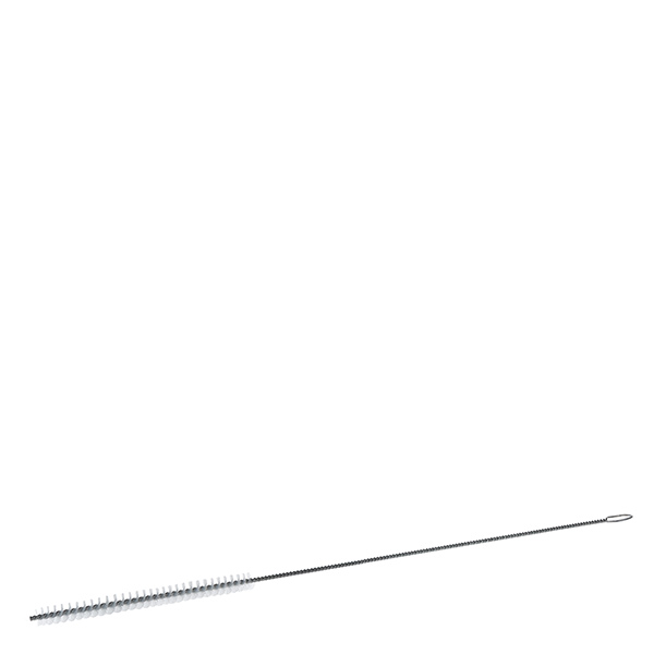Reinigingsborstel rond maat M met oogje ⌀6mm. Ideaal voor het schoonmaken van pipetten en trechters. Gemaakt van nylon haren. 27 cm totale lengte. Reinigingsborstel rond maat M met oogje ⌀6mm. Ideaal voor het schoonmaken van pipetten en trechters. Gemaakt van nylon haren. 27 cm totale lengte.