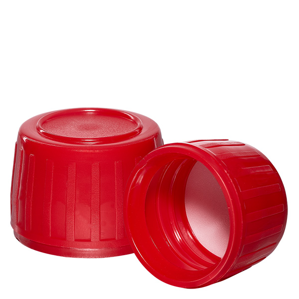 Schroefdop rood met verzegelring PP28 ApoGlas Schroefdop rood met verzegelring PP28 ApoGlas