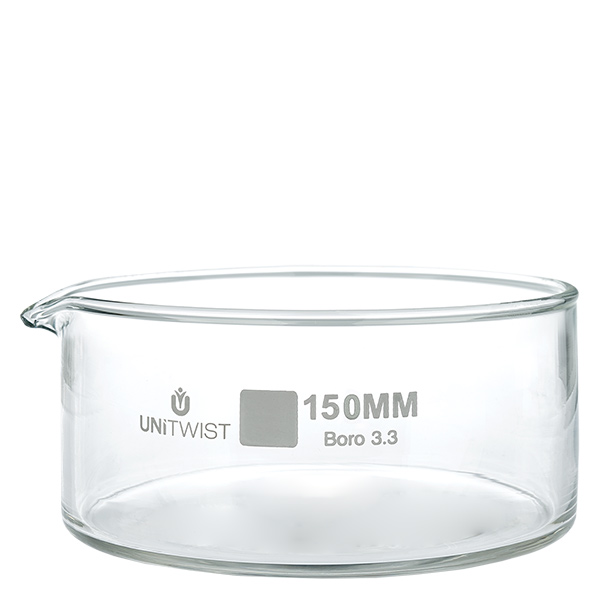 Kristalliseer schaal ø150mm borosilicaatglas UNiTWIST Kristalliseer schaal ø150mm borosilicaatglas UNiTWIST
