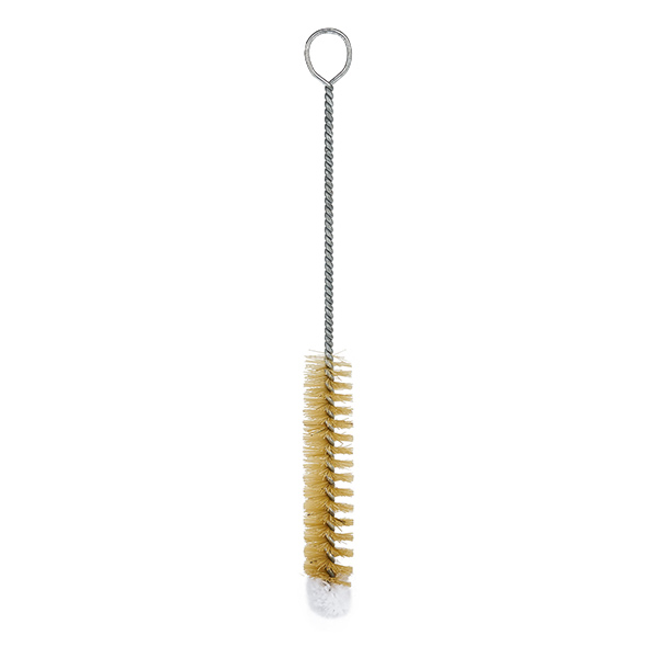 Ronde reinigingsborstel met katoenen kop ⌀12mm. Ideaal voor het schoonmaken van reageerbuizen. Natuurlijk haar en katoen. Totale lengte 15 cm. Ronde reinigingsborstel met katoenen kop ⌀12mm. Ideaal voor het schoonmaken van reageerbuizen. Natuurlijk haar en katoen. Totale lengte 15 cm.