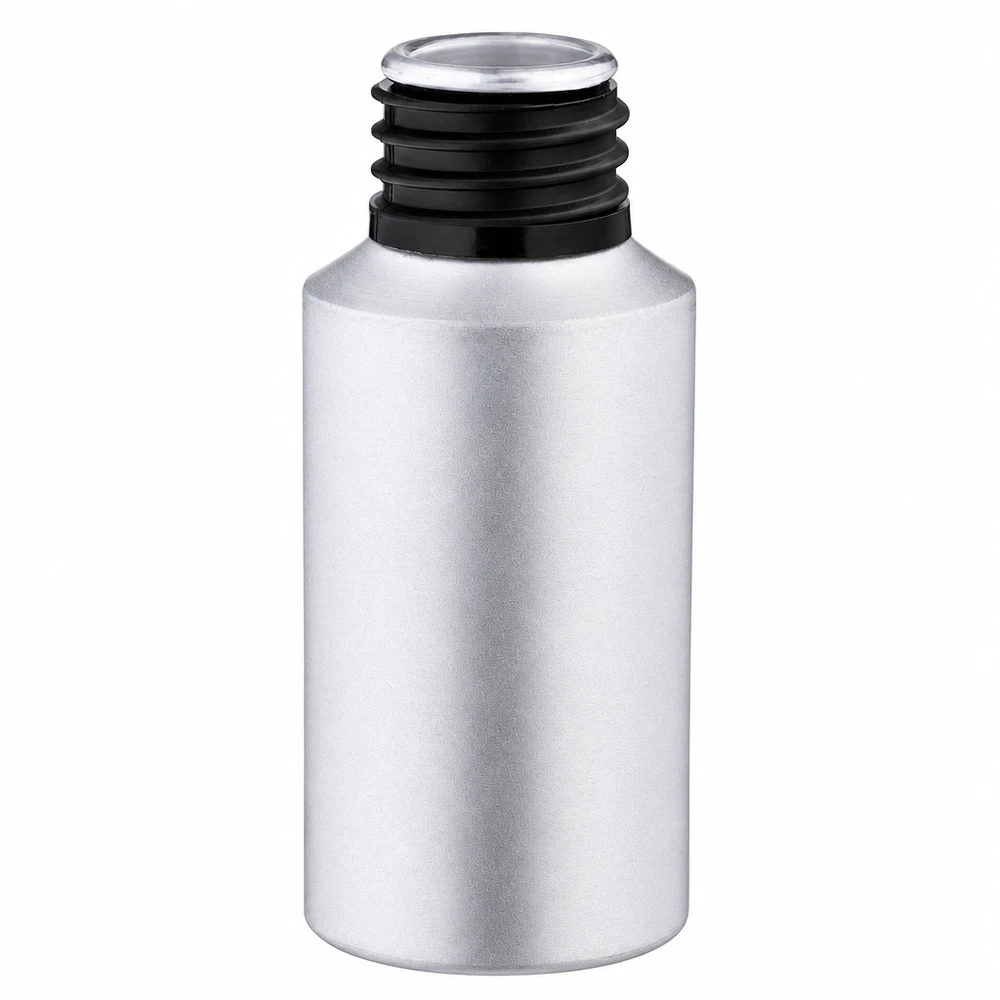 30 ml aluminium fles gebeitst zonder sluiting Compact metalen 30ml-flesje van aluminium met praktische schroefdop