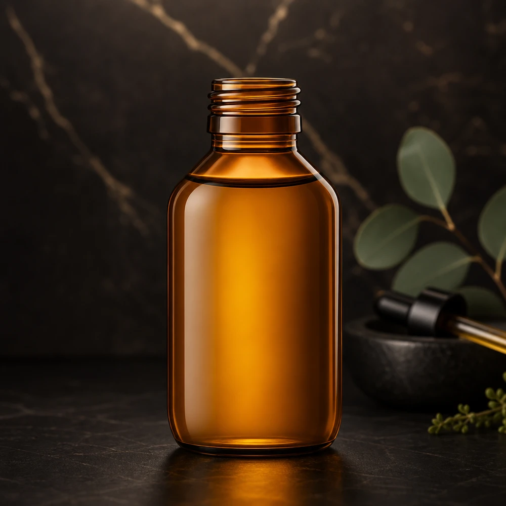 100ml Euro-medicijnfles bruin Amberkleurige glazen fles van 100 ml met PP28 schroefdraad voor farmaceutische toepassingen zonder dop