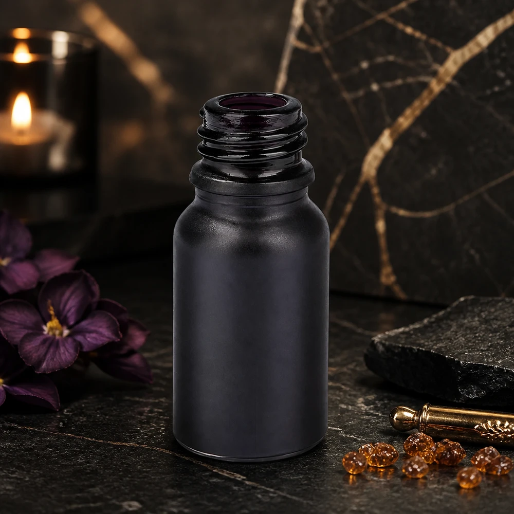 10ml apothekersflesje BlackLine UT18/10 UNiTWIST Hoogwaardige 10ml apothekersfles BlackLine UT18/10 UNiTWIST geschikt voor cosmetica en natuurgeneeskunde