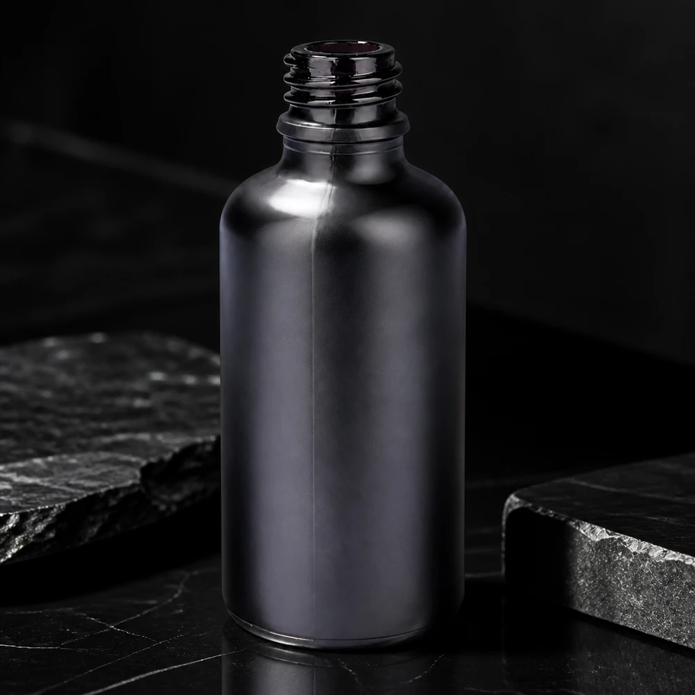 50ml apothekersfles BlackLine UT18/50 UNiTWIST 50ml apothekersfles BlackLine UT18/50 UNiTWIST met ondoorzichtig materiaal voor bescherming