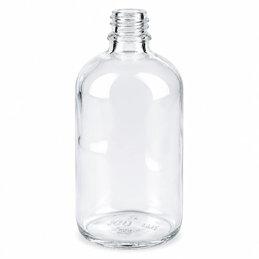Helder glazen fles 100ml 100ml heldere apothekersfles ApoGlas gemaakt van transparant glas voor farmaceutische toepassingen