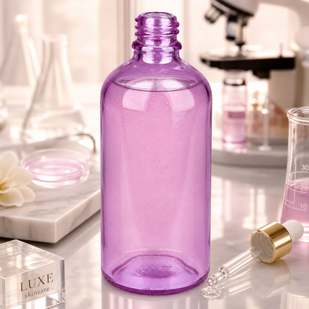 100ml apothekersfles PurpleLine UT18/100 UNiTWIST Professionele 100ml apothekersfles van UV-beschermend violet glas voor laboratoriumtoepassingen