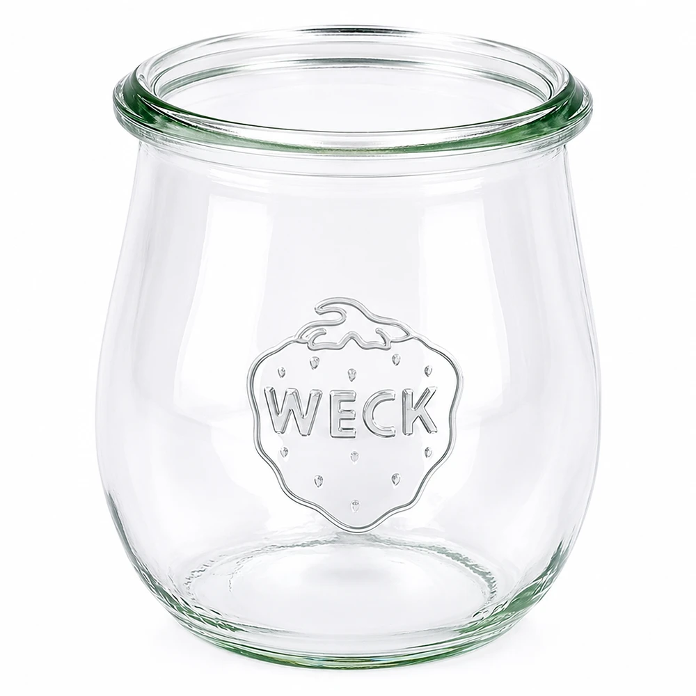 WECK tulpenpot 220ml RR60 met deksel transparante inmaakpot voor het inmaken en bewaren van voedsel