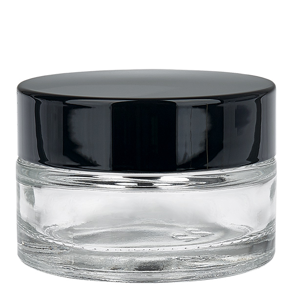 Glazen pot 20ml helder met deksel UNiTWIST