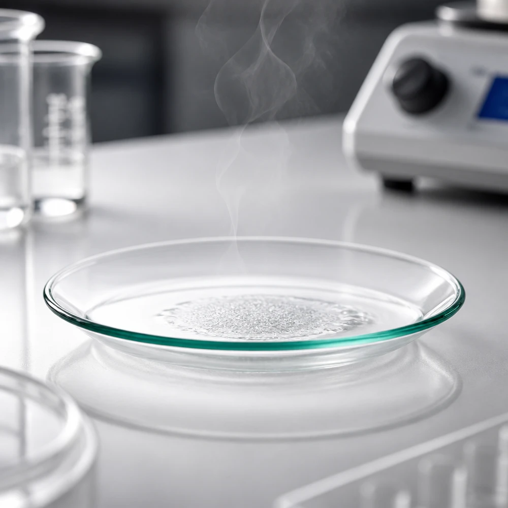 Horlogeglazen 70 mm - borosilicaatglas 3.3 - versmolten rand Damp opstijgende glazen schaal 70mm bij het verwarmen van kristallijne stoffen tot