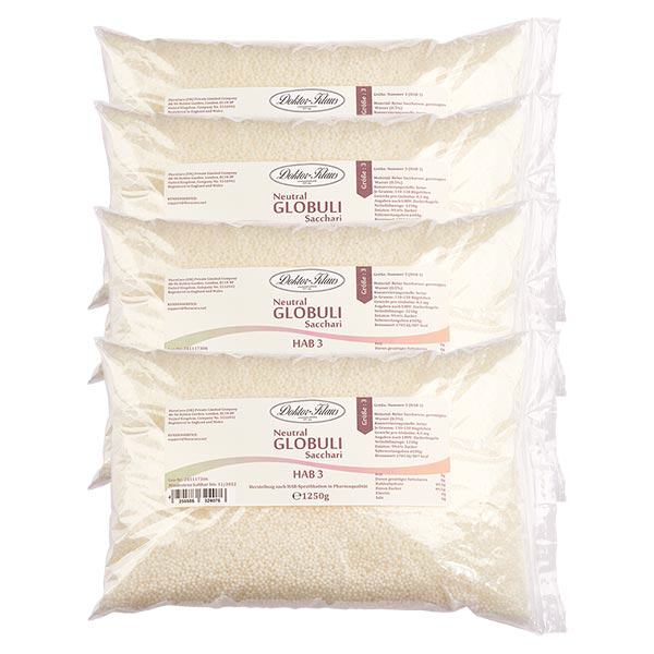 2,5 kg Neutral globuli HAB3 van 100% zuivere sacharose (4 x 1,25 kg) 2,5 kg Neutral globuli HAB3 van 100% zuivere sacharose (4 x 1,25 kg)