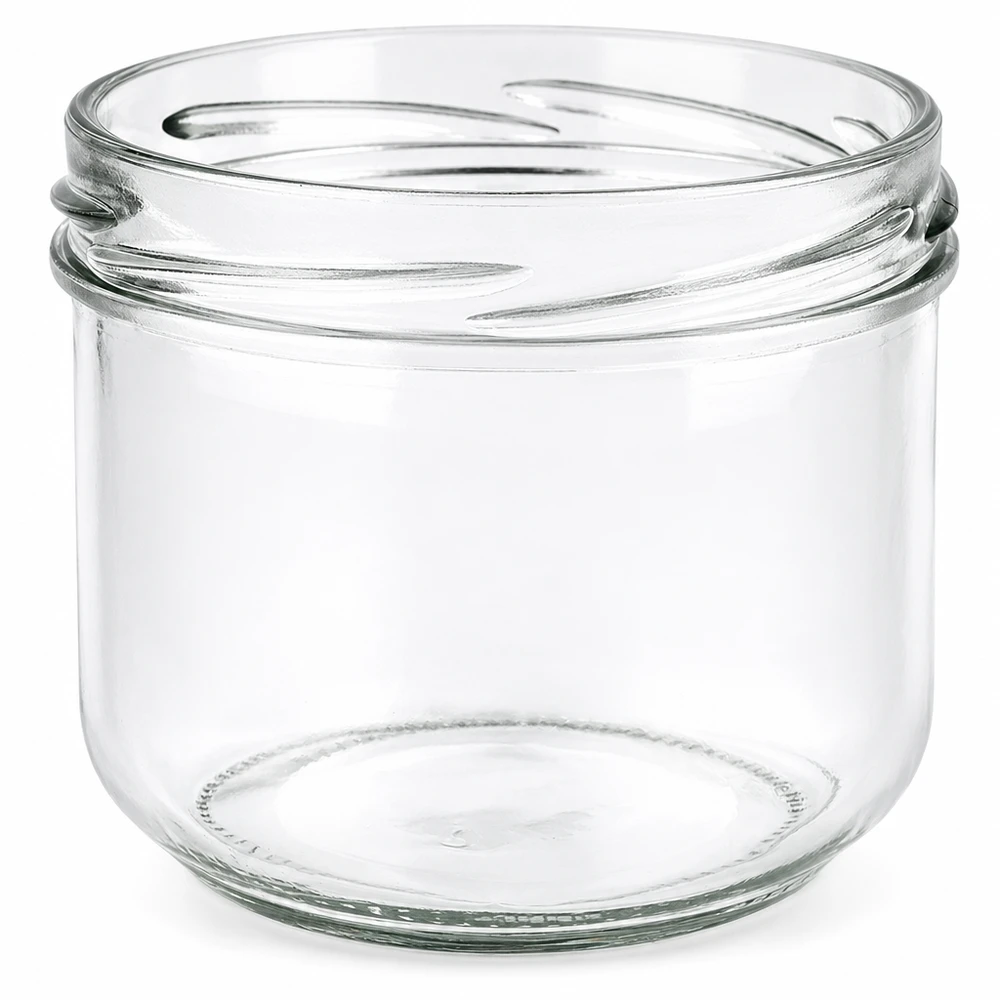 UNiTWIST Sturz260 ronde pot 260ml TO82 inmaakpot transparant leeg zonder deksel