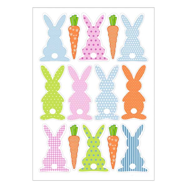 Bunny rally stickers (14 transparante stickers) Bunny rally stickers (14 transparante stickers)
