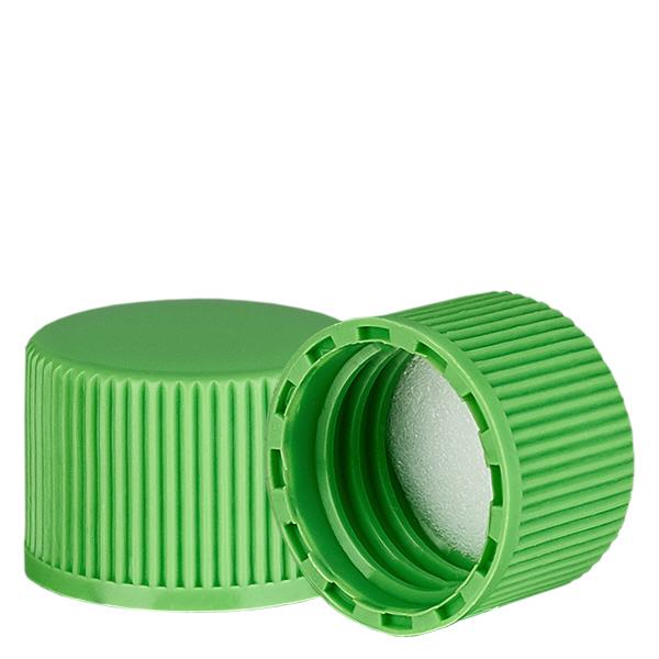 Schroefsluiting groen met PE inzet, S20x3 Schroefsluiting groen met PE inzet, S20x3
