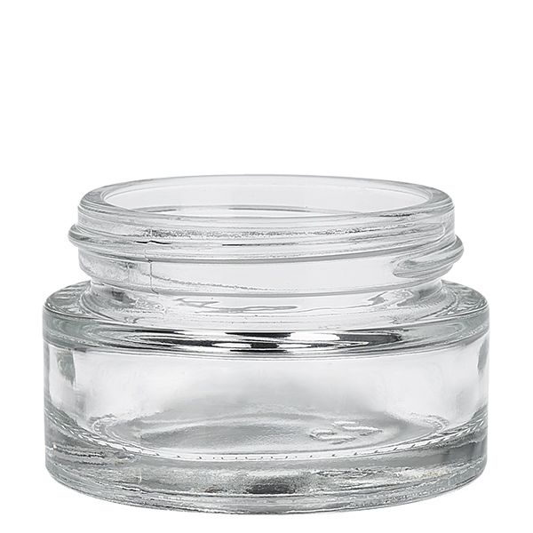 Glazen pot 20ml helder met deksel UNiTWIST