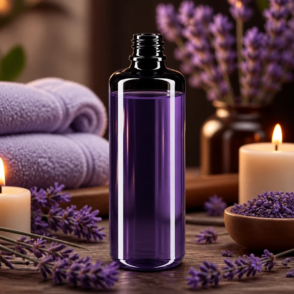 Violetglas fles 50ml DIN 18 (Mironglas) 50ml Orion violet glazen druppelfles met karakteristieke donkere kleur voor optimale lichtbescherming