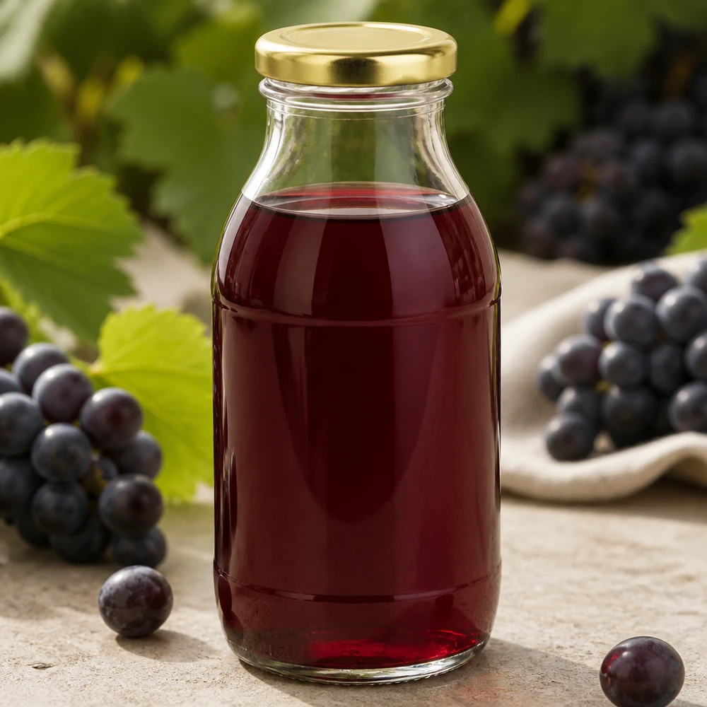 Glazen fles van 250 ml + BasicSeal-deksel goud UNiTWIST Bolvormige glazen fles van 250 ml met gouden BasicSeal-deksel UNiTWIST, geschikt voor sappen en smoothies