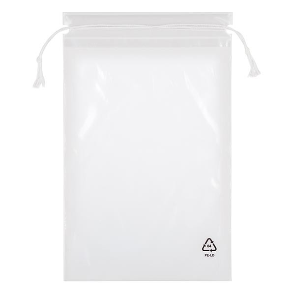 100 LDPE-zakken met sluitkoord, 150 x 210 (240 koord) 100 LDPE-zakken met sluitkoord, 150 x 210 (240 koord)