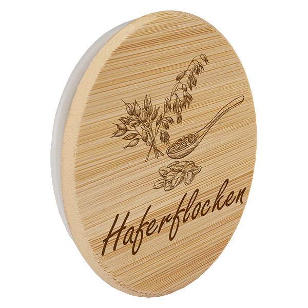 Houten deksel “Havermout” voor WECK RR100 Houten deksel “Havermout” voor WECK RR100