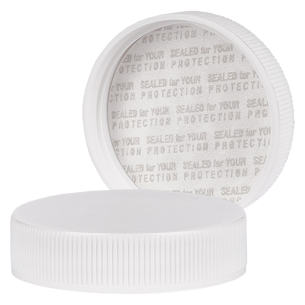 Schroefsluiting 38 mm wit SFYP zelf-verzegelend Schroefsluiting 38 mm wit SFYP zelf-verzegelend
