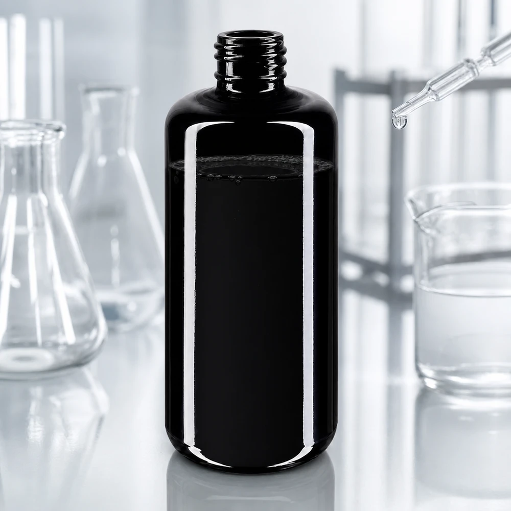 Violetglas fles 200ml GCMI 410/24 Mironglas Lichtbeschermende cosmeticafles 200ml gemaakt van Miron violet glas beschermt actieve ingrediënten tegen schadelijke UV-stralen