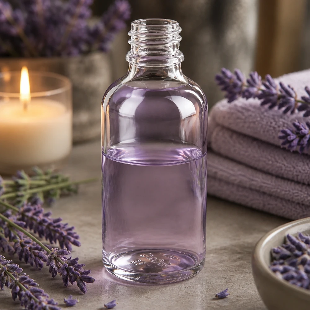 Helder glazen fles 50ml Apothekersfles ApoGlas 50 ml met schroefdraad gemaakt van hoogwaardig helder borosilicaatglas