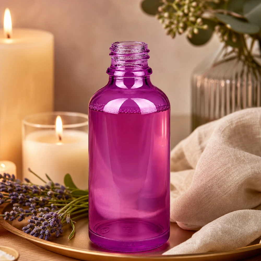 50ml apothekersfles PurpleLine UT18/50 UNiTWIST PurpleLine apothekersfles UT18/50 UNiTWIST 50ml met glad oppervlak voor veilig gebruik