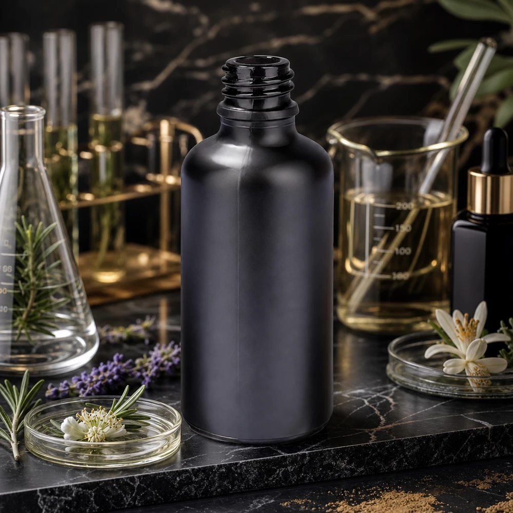 50ml apothekersfles BlackLine UT18/50 UNiTWIST Apothekersfles van laboratoriumkwaliteit 50 ml BlackLine UT18/50 UNiTWIST voor farmaceutische toepassingen