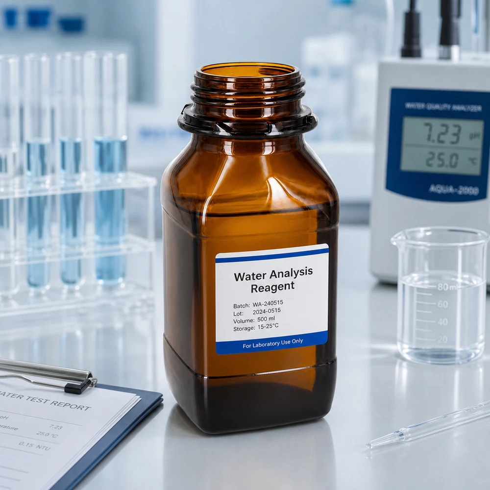 Voorraadfles van 500 ml van bruin glas – uw betrouwbare bescherming voor waardevolle stoffen Precieze laboratoriumfles van 500 ml met schroefdop voor het veilig bewaren van reagentia