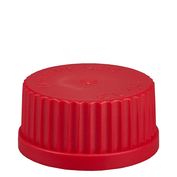 Schroefsluiting - dop GL 45 rood