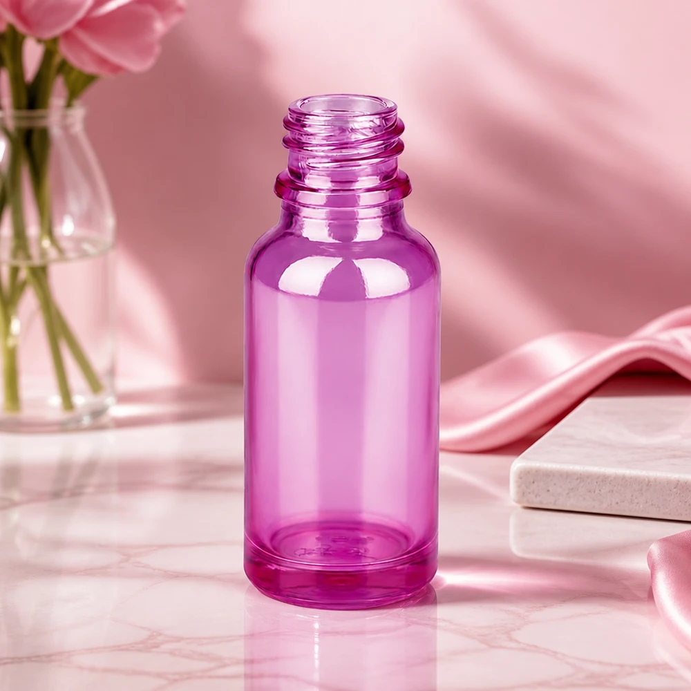 20ml apothekersfles PurpleLine UT18/20 UNiTWIST 20ml PurpleLine apothekersfles UT18/20 met praktisch formaat in elegant paars voor reissets
