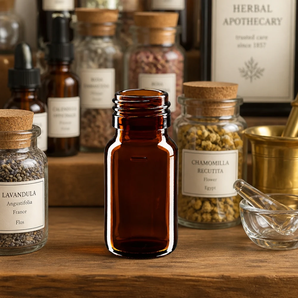 30ml Euro-medicijnfles bruin Compact bruin glazen flesje 30ml PP28 voor kruidenextracten en natuurlijke remedies