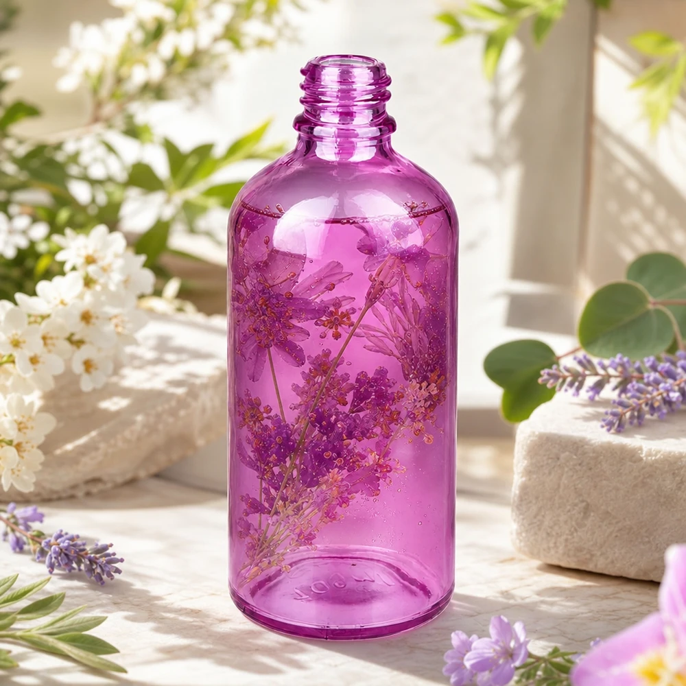 100ml apothekersfles PurpleLine UT18/100 UNiTWIST Compacte apothekersfles 100ml PurpleLine perfect reisformaat voor op reis en in de handtas