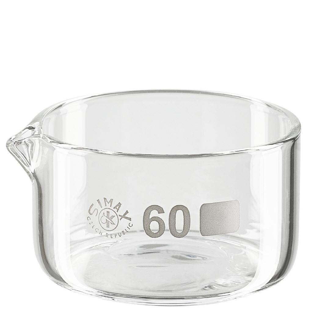 Kristalliseerschaal 60ml met schenktuit