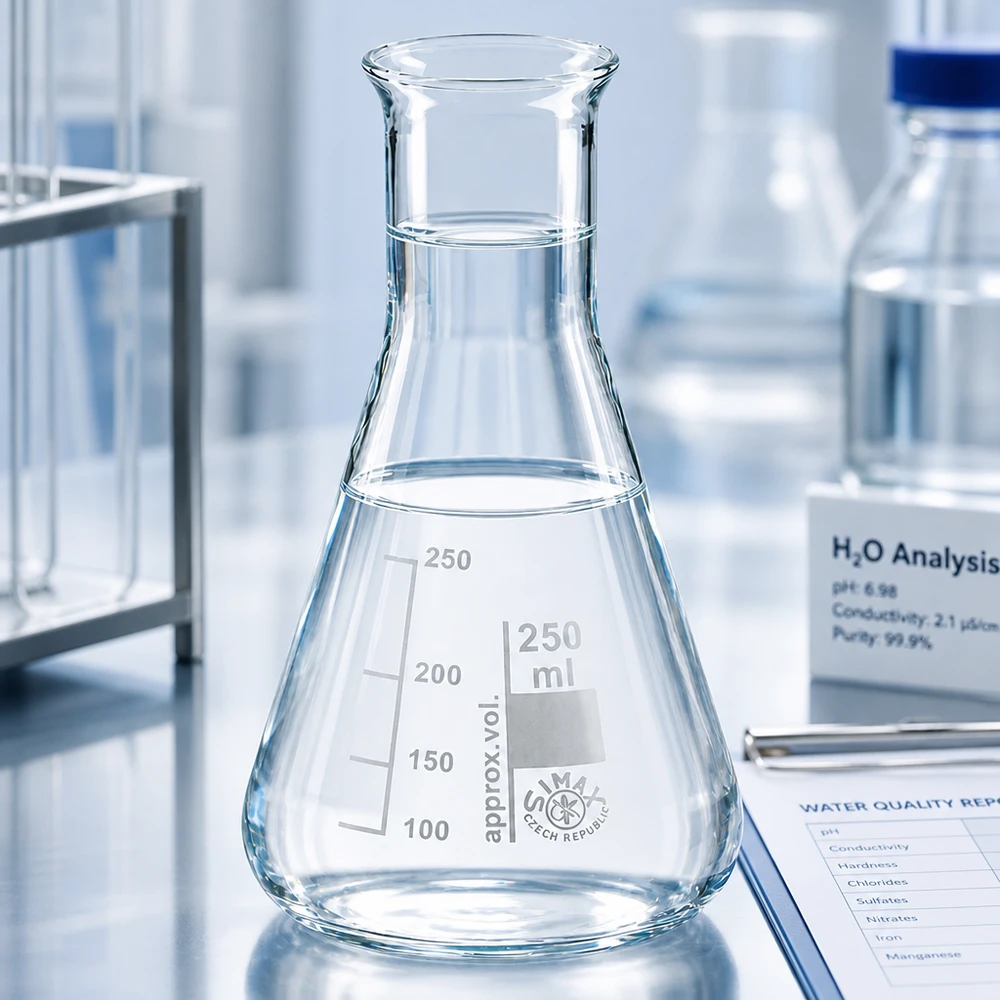 Erlenmeyer 250ml nauwe hals borosilicaat met afgeronde rand Precisie erlenmeyer 250 ml met schaalverdeling en stabiele standaard voor laboratoriumtests