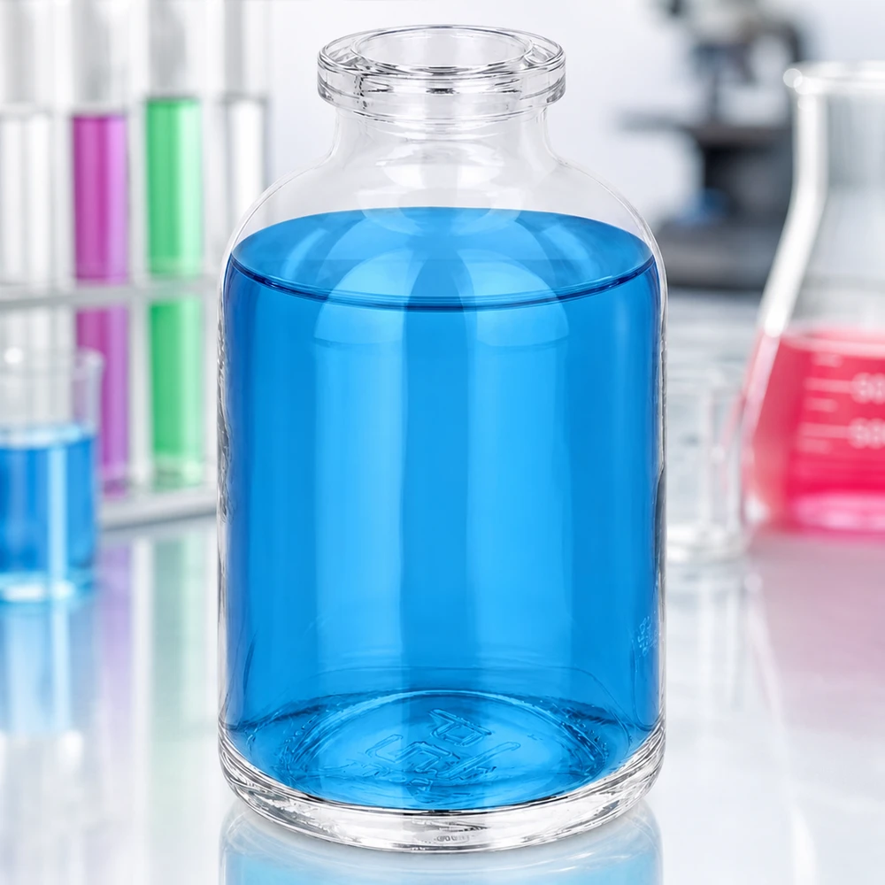 Injectiefles helder glas 50ml Hochwertige 50ml Injektionsflasche Klarglas mit dickem Standboden für sichere Lagerung