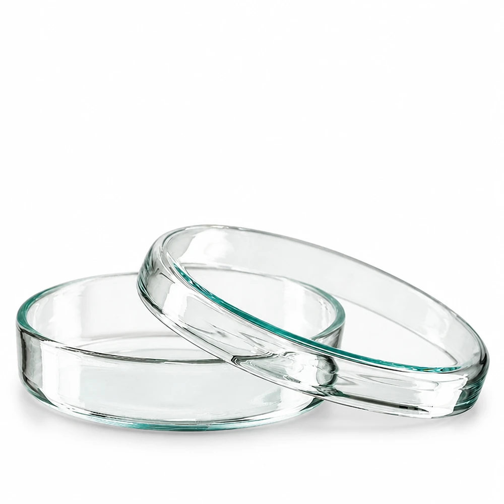 Doorzichtige glazen petrischalen voor microbiologische laboratoriumtoepassingen 70 x 15 mm