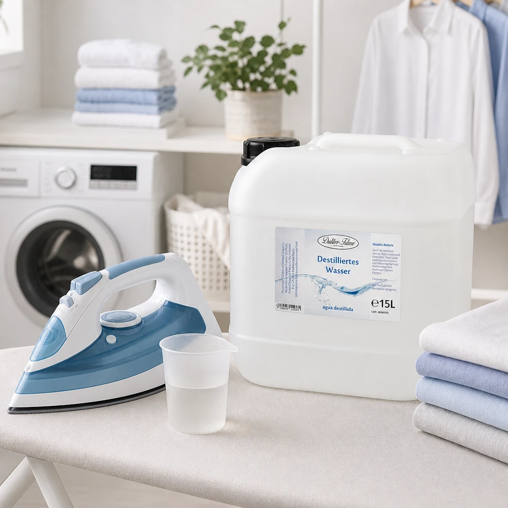 15 liter gedestilleerd water - Aqua dest in blanke premium jerrycan van Doktor Klaus 15 liter gedestilleerd water - Aqua dest in blanke premium jerrycan van Doktor Klaus