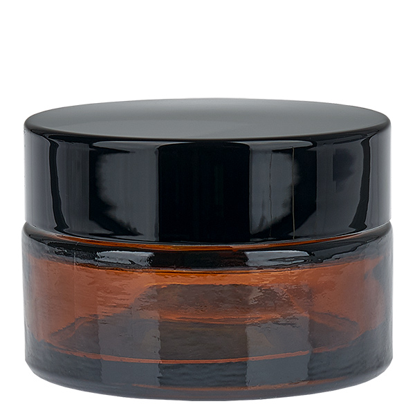 Glazen pot 20ml bruin met inlegdeksel UNiTWIST