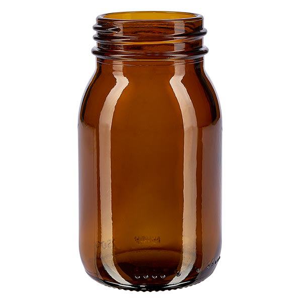 150ml wijde hals fles amber glas